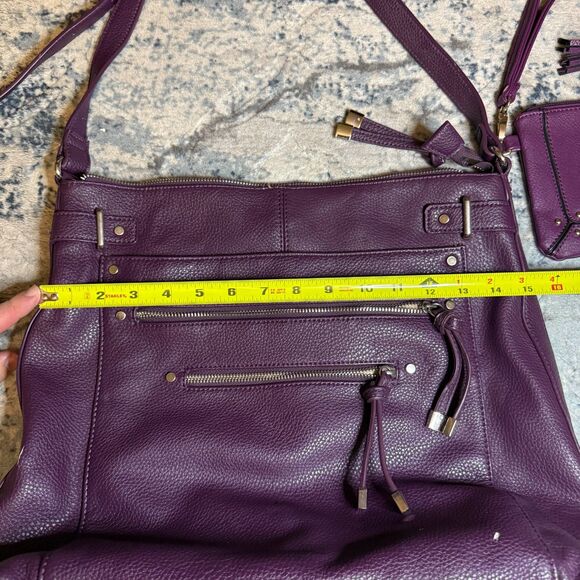 Purple Charming Charlie Purse Wallet Coin Pouch Clutch Set of Three - Picture 6 of 9